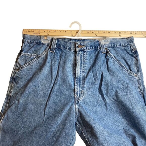 Levis Carpenter Jeans 40 Sz 40x31 Signature Baggy Retro Taper Work 90s‎ Y2K - Picture 5 of 8